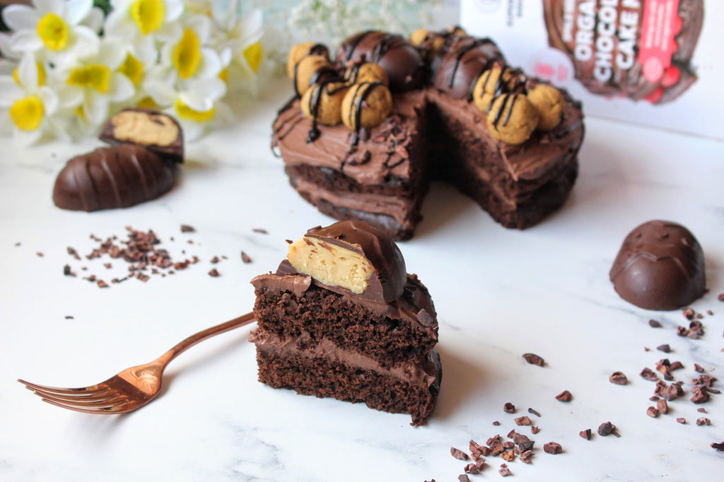 CHOCOLATE PEANUT BUTTER EASTER CAKE